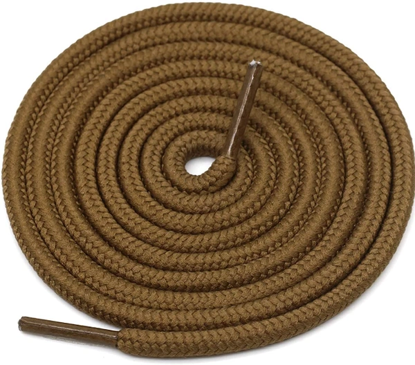 GRAH SANGRAH® 3 Pair (1 Pair Per Single Color) Shoelaces for Hiking Shoes, Walking Sneakers, Climbing, Work Boot, Running, Casual, Sport Shoes (SL-08-10-17) - 120 cm, Dark Brown_Light Brown_Grey